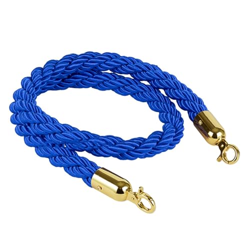 Seilbarrieren Aufrecht gewebtes, gedrehtes Seil, D-förmiger Haken zur Kontrolle der Menschenmenge(Blue D Hook,4) von PZOFERLIN