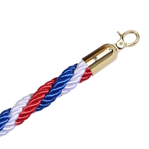 Seilbarrieren Aufrecht gewebtes, gedrehtes Seil, D-förmiger Haken zur Kontrolle der Menschenmenge(Colored D Hook,1) von PZOFERLIN