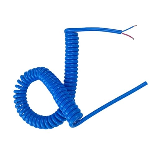 Spiralförmiges Kabel mit Teleskopvorrichtung Einziehbares Netzkabel-Federkabel, 3-adrig, 15 AWG, reines Kupfer, mehrere Größen(Stretch 20 meter) von PZOFERLIN