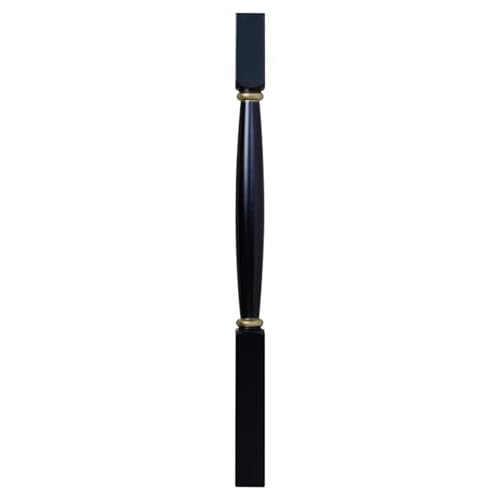 T-förmige Schrauben mit quadratischem Kopf 6x95cm Holz Baluster Handlauf Geländer Säule mit Installation Kit Multicolor Mehrere Packs(Black,2 pack) von PZOFERLIN