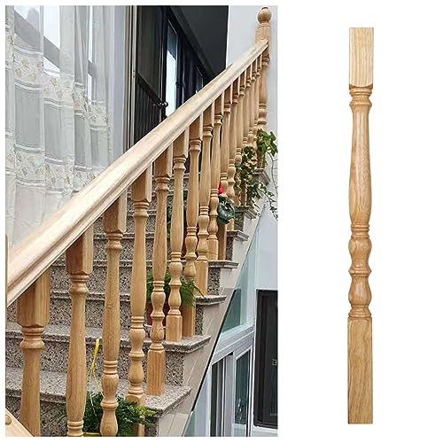 T-förmige Schrauben mit quadratischem Kopf Holz Baluster Spindeln Quadrat Spalte 95cm Höhe Indoor Deck Treppe Geländer Säule(A-style) von PZOFERLIN