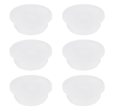 T-förmiger Dichtungsstopfen Silikon-Lochstopfen, Rohrabdeckungen, Stopper, Kappen, 6 Stück, transparent, 2,5–60,6 mm(26mm) von PZOFERLIN