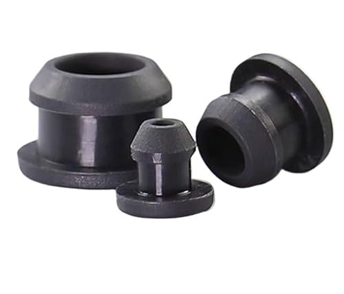 T-förmiger Dichtungsstopfen T-förmige Dichtungslochstopfen Rohrabdeckungen 6er-Pack Silikonkautschuk Schwarz 2,5-60,6 mm(60.6mm) von PZOFERLIN
