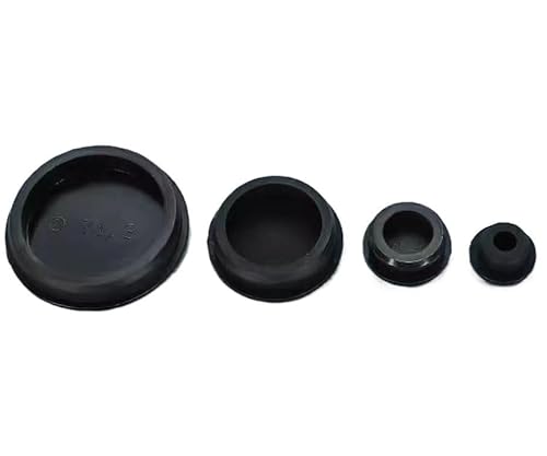 T-förmiger Dichtungsstopfen T-förmige Lochstopfen aus Silikonkautschuk, 10 Stück, mehrfarbig, 6,8 mm – 51,3 mm(Black,46.3mm) von PZOFERLIN