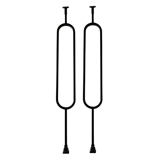 Treppe Geländerpfosten Eisengeländerpfosten-Set mit Schwenkhalterungen, Spindeltreppenschutz for Deckgeländer, mehrere Größen(2 Pack,150cm/59in) von PZOFERLIN
