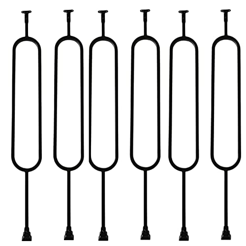 Treppe Geländerpfosten Eisengeländerpfosten-Set mit Schwenkhalterungen, Spindeltreppenschutz for Deckgeländer, mehrere Größen(6 Pack,140cm/55in) von PZOFERLIN