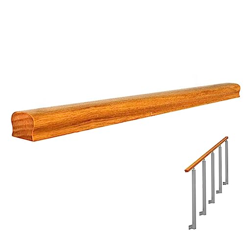 Treppe Geländerpfosten Geländer aus Eisen und Holz, Treppenbaluster-Spindel-Set for Terrassen-Loft-Stufen, mehrere Größen(Railing handle 100cm/39.3in) von PZOFERLIN
