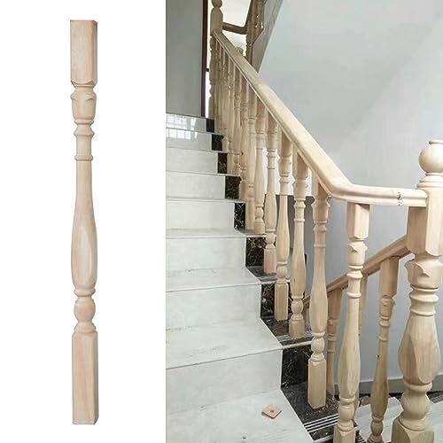 Treppe Geländerpfosten Hölzerne Balusterspindeln 1,9 x 37,4 Zoll for Treppenbalkon-Deckgeländer Mehrere Packungsgrößen(3 Pack) von PZOFERLIN
