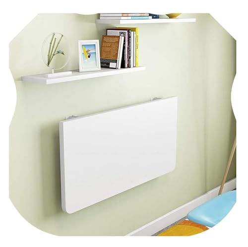 Wandmontierter Klapptisch mit Blättern An der Wand montierter Faltbarer Klapptisch, Schreibtisch, Werkbank, mehrere Größen(100x40cm/39.4x15.7in) von PZOFERLIN