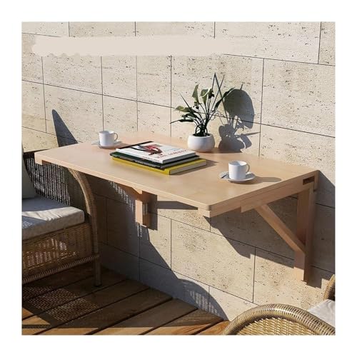 Wandmontierter Klapptisch mit Blättern Ausziehbarer, klappbarer Esstisch zur Wandmontage, mehrere Größen(50 * 80cm/20in*31in) von PZOFERLIN
