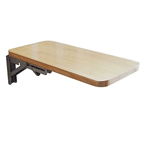 Wandmontierter Klapptisch mit Blättern Klappbarer Klapptisch zur Wandmontage, 100% Kiefernholz, mehrere Größen(50x40cm/20inchx16inch) von PZOFERLIN