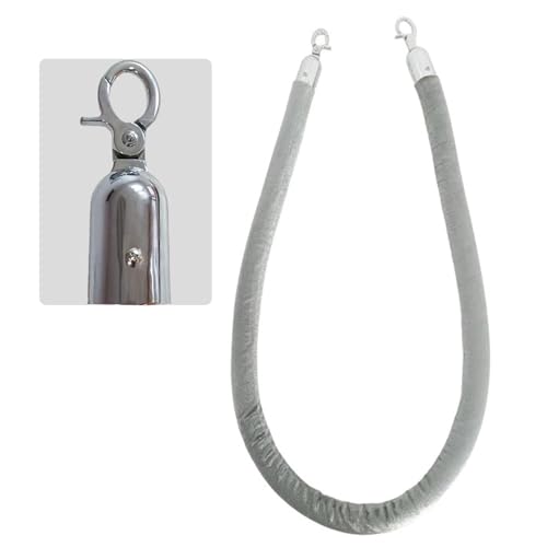 Warteschlangen-Seilbarrieren Abspannseil 1er 2er oder 4er Pack mit D-Haken Sierhaken 1,5m Länge 32mm Durchmesser(Sier Hook,4Pcs) von PZOFERLIN