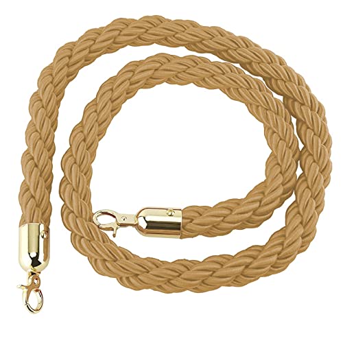 Warteschlangen-Seilbarrieren Hanfseil-Massenkontrollbarriere mit Metallkarabinerhaken, mehrfarbig, mehrere Größen(Color 6,Length 2.2M/7.2Ft/86.6In) von PZOFERLIN