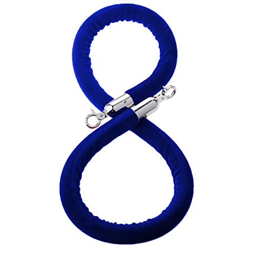 Warteschlangen-Seilbarrieren Seil zur Kontrolle von Menschenmengen, mehrere Größen, 0,6–3m, mehrfarbig(Blue,1.5M) von PZOFERLIN