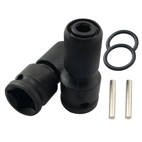 PZRT 2-teiliges Elektroschlüssel-Adapter-Set, 1,27 cm Vierkantantrieb auf 1/4-Zoll-Sechskantantrieb, inklusive Ledergriffstift für schnellen Bitwechsel, Bohrer-Steckschlüssel-Set PZRT 2-teiliges Elektroschlüssel-Adapter-Set, 1,27 cm Vierkantantrieb auf 1/4-Zoll-Sechskantantrieb, inklusive Ledergriffstift für schnellen Bitwechsel, Bohrer-Steckschlüssel-Set von PZRT