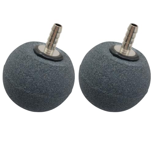 PZRT Aquarium-Luftstein, kugelförmiger Metallverbinder, 4 x 5 cm, Hydrokultur-System, Blasenstein, Sauerstoffgeber für Schildkrötenbecken, kleine Öko-Tanks oder Aquarium-Landschaftsbau, 2 Stück PZRT Aquarium-Luftstein, kugelförmiger Metallverbinder, 4 x 5 cm, Hydrokultur-System, Blasenstein, Sauerstoffgeber für Schildkrötenbecken, kleine Öko-Tanks oder Aquarium-Landschaftsbau, 2 Stück von PZRT