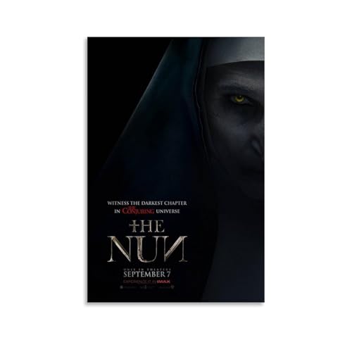 The NunWasserdichtes Poster, Wandgemälde, Leinwand, dekoratives Gemälde, geeignet für Büro, Schlafzimmer, Dekoration, Wohnzimmer, Poster, ungerahmt (20 x 30 cm) von PZYASX