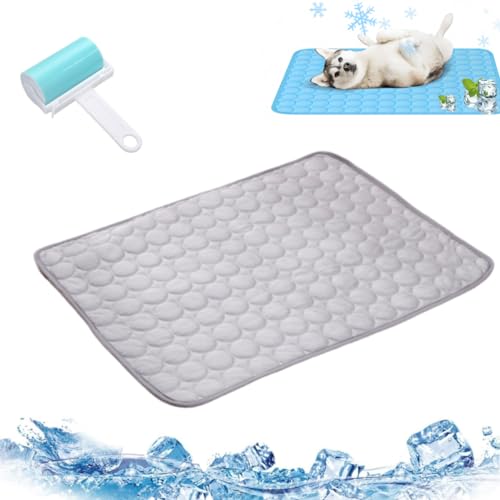 pet Ice pad Summer Cooling,Ice Silk Sleep Mat Dog Cool Bed Liner,Self Cooling Pad for Dogs Cats, Cooling Blanket Dog Crate Sleep Mat,Can Be Used on The Floor/Sofa/Bed von PZZPPU