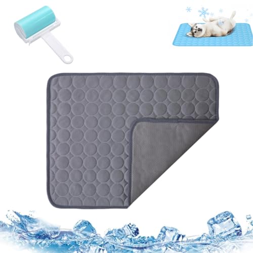pet Ice pad Summer Cooling,Ice Silk Sleep Mat Dog Cool Bed Liner,Self Cooling Pad for Dogs Cats, Cooling Blanket Dog Crate Sleep Mat,Can Be Used on The Floor/Sofa/Bed von PZZPPU
