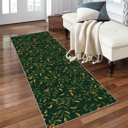 PaGuvFng Flur Teppich Läufer 80 x 140 cm Teppich Läufer Flur Waschbar Flurläufer Lang Küchenteppich rutschfest Waschbar für Eingang Flur Küche Schlafzimmer Wohnzimmer von PaGuvFng