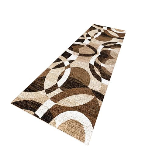 PaGuvFng Läufer Lang Flur rutschfest Teppich Küche 90 x 280 cm Waschbar Kurzflor Küchenläufer Schlafzimmer Bettvorleger für Flur Waschküche Eingang Wohnzimmer schmutzfangmatte von PaGuvFng