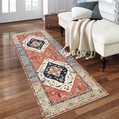 PaGuvFng Langer Flur Teppich 50 x 70 cm Küchenteppich Korridor Teppich Läufer für Flur Küche Eingang Teppiche Schmutzfangmatte Flurläufer Lang von PaGuvFng