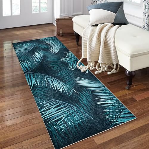 PaGuvFng Teppich Läufer Rutschfest 80 x 220 cm Waschbar Teppichläufer Flur Küchenläufer Modern Flurteppich Läufer Lang für Eingang Flur Küche Schlafzimmer Wohnzimmer von PaGuvFng