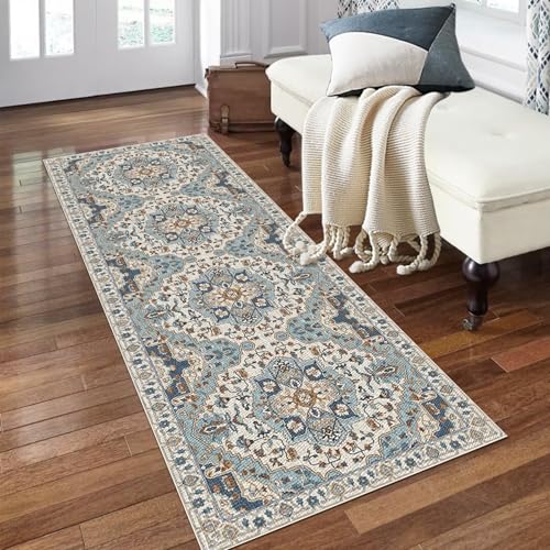 PaGuvFng Teppich Läufer Rutschfest Lang 50 x 70 cm ModernKüchenteppich Läufer Flur Küche rutschfest Waschbar Teppich Flurläufer von PaGuvFng