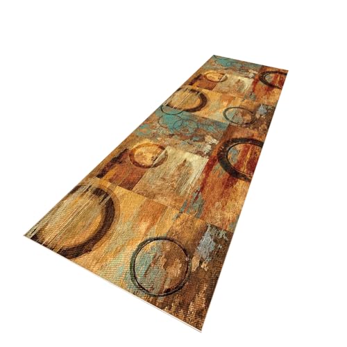 PaGuvFng Teppich Lang Läufer Flur rutschfest 70 x 90 cm Teppich Läufer Flur Waschbar Flurläufer Lang Teppich Läufer für Flur Küche Küchenteppich Waschbar schmutzfangmatte von PaGuvFng
