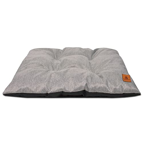 PaLulli Animal Hundebett Kissen Matte Wasserdicht Maschine waschbar Weich und bequem Polyester Haustierfreundlich Sehr langlebig 65x50x3cm Grau von PaLulli