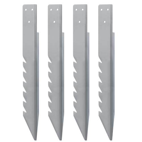 Paaruter 4pcs Set Von Verzinkter Zaunpfostenanker, Winddichten Bodenspitzen für Schaukeln und Holzpfosten Paaruter 4pcs Set Von Verzinkter Zaunpfostenanker, Winddichten Bodenspitzen für Schaukeln und Holzpfosten von Paaruter