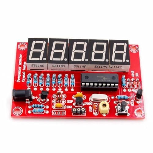 Paaruter DIY Digital LED Frequenzzähler 1Hz-50 MHz Kristalloszillatormesser Tester Kit Fünf-Stellige Digitale Rohranzeige von Paaruter