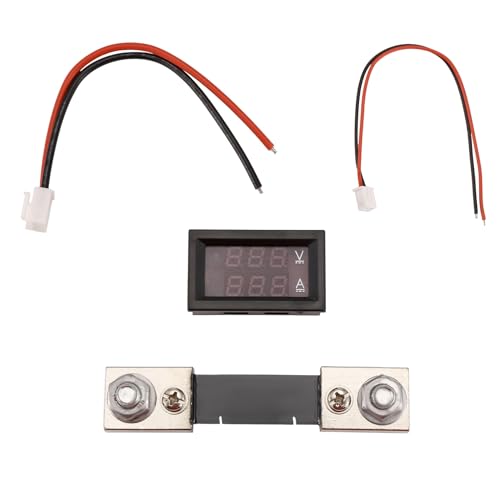 Paaruter Digitales Spannungs-/Strommessgerät, Hochspannungs-LED-DC-Doppelanzeigemessgerät, 7 V-100 V, 100 A, Messgerät mit Shunt von Paaruter