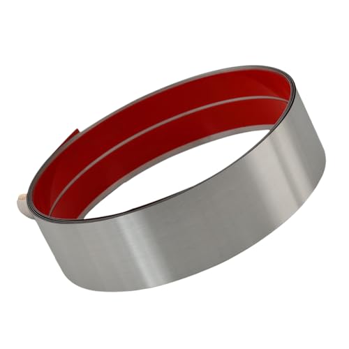 Paaruter Edelstahl-Kickplate-Sockelleistenverkleidung für Wand, Tür, Küchenschrank, Silber von Paaruter