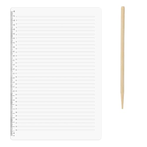 Paaruter Gerade Schablonenschablonen -Kunststoff -Plastik 11 - -Skala 0,35 Abstand für das Schreiben für das Schreiben Von Lineal Paaruter Gerade Schablonenschablonen -Kunststoff -Plastik 11 - -Skala 0,35 Abstand für das Schreiben für das Schreiben Von Lineal von Paaruter