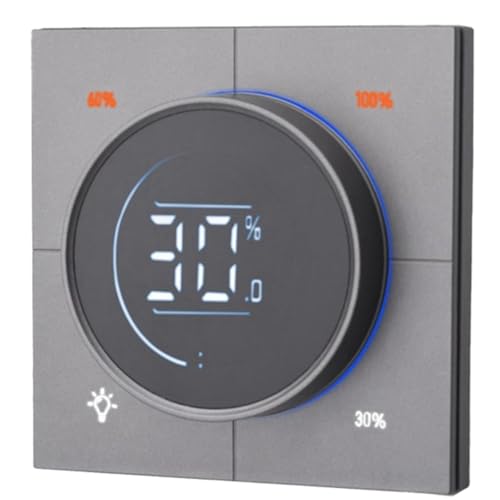 Paaruter Infinite Knob MOSFET Dimmer Regler Zigbee 3.0 PC Panel Wand Lichtschalter Digital LCD Trailing Edge Dimming von Paaruter