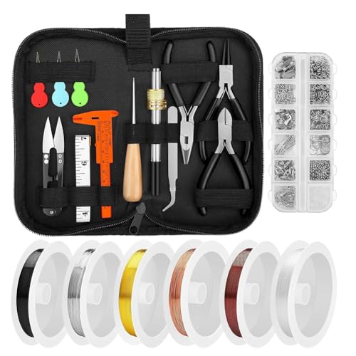 Paaruter Schmuckherstellung-Set: Charms, Zangen und Zubehör für die Reparatur und Herstellung Von Schmuck, Ohrringen und Ringen. von Paaruter