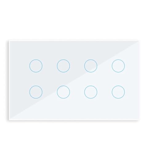 Paaruter WIFI Smart Touch Licht Wandschalter Unterbrecher Glasscheibe 10 Gang Tuya Smart Life für Home Einfache Installation von Paaruter