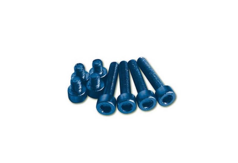 Paaschburg & Wunderlich GmbH Schrauben-Set Aluschrauben Set M5 blau eloxiert von Paaschburg & Wunderlich GmbH