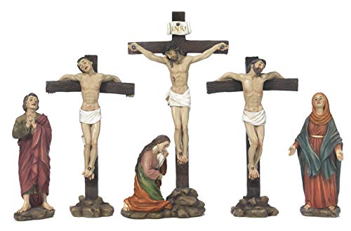 PABEN Osterkrippe Kreuzigung Jesu 6 Themen, 5 Stück cm 21,8 von PABEN