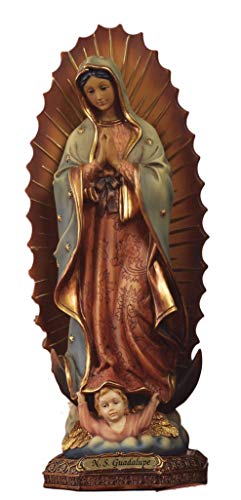 Paben Religiöse Statue der Madonna von Guadelupe aus Kunstharz, 15 cm von PABEN