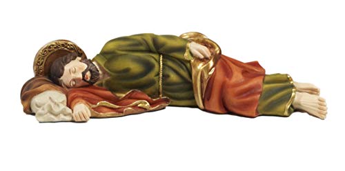 Paben Statue St. Josef, schlafend, religiöser Artikel, 12,8 cm, aus Harz, von Paben. von PABEN
