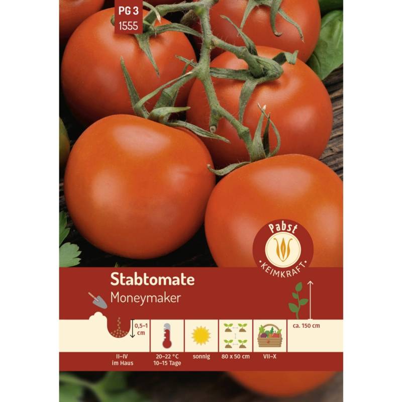 Pabst Keimkraft Stabtomate Früh & Platzfest Moneymaker Saatgut von Pabst Keimkraft