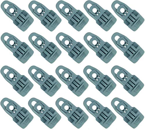 20 x Holdon® MIDI Clip Grau - Klammer Klemme Befestigungsöse für Banner, Zelt, Planen, Molton - BO-Camp/Isabella von Paccs
