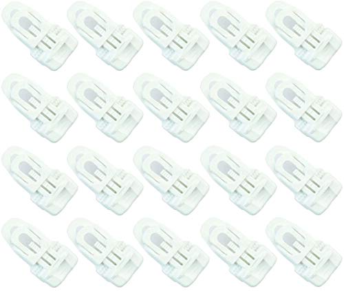 20 x Holdon® MIDI Clip Weiss - Klammer Klemme Befestigungsöse für Banner, Zelt, Planen, Molton - BO-Camp/Isabella von Paccs