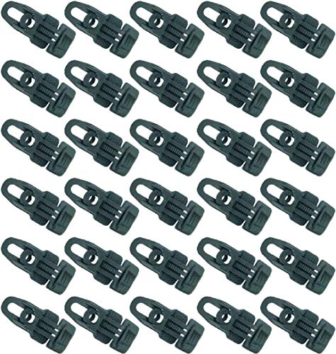 30 x Holdon® MIDI Clip Schwarz - Klammer Klemme Befestigungsöse für Banner, Zelt, Planen, Molton - BO-Camp/Isabella von Paccs