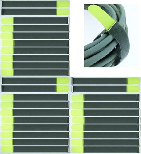 30 x Klett-Kabelbinder 40 cm x 40 mm Neon Gelb FUK wiederverschließbar Kabel-Klettband mit Metall-Öse - 400 mm wiederverwendbar 30 x Klett-Kabelbinder 40 cm x 40 mm Neon Gelb FUK wiederverschließbar Kabel-Klettband mit Metall-Öse - 400 mm wiederverwendbar von Paccs