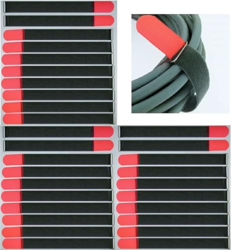 30 x Klett-Kabelbinder 40 cm x 40 mm Neon Rot FUK wiederverschließbar Kabel-Klettband mit Metall-Öse - 400 mm wiederverwendbar 30 x Klett-Kabelbinder 40 cm x 40 mm Neon Rot FUK wiederverschließbar Kabel-Klettband mit Metall-Öse - 400 mm wiederverwendbar von Paccs