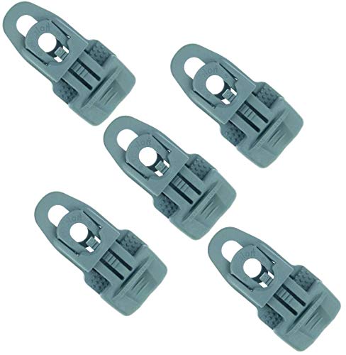 5 x Holdon® MIDI Clip Grau - Klammer Klemme Befestigungsöse für Banner, Zelt, Planen, Molton - BO-Camp/Isabella von Paccs