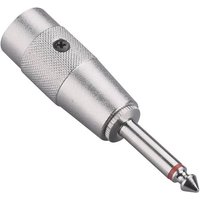 Paccs Audio Adapter [1x XLR-Stecker - 1x Klinkenstecker 6.35 mm] Silber von Paccs